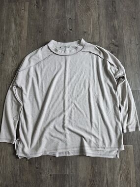 Zenana Outfitters Light Blush Long-Sleeve Relaxed Pullover
